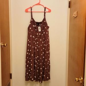 Torrid polka dot dress. Soft material.